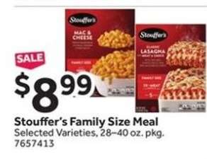 Stouffer's Family Size Meal