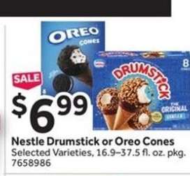 Nestlé Drumstick or Oreo Cones