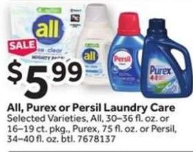 All, Purex or Persil Laundry Care