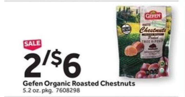 Gefen Organic Roasted Chestnuts
