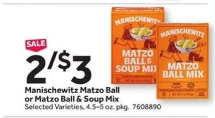 Manischewitz Matzo Ball or Matzo Ball & Soup Mix