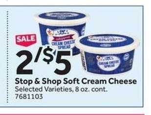 Stop & Shop Soft Cream Cheese