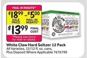 White Claw Hard Seltzer 12 Pack