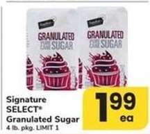 Signature Select Granulated Sugar