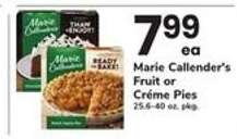 Marie Callender's Fruit or Crème Pies