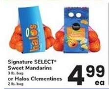 Signature SELECT Sweet Mandarins or Halos Clementines