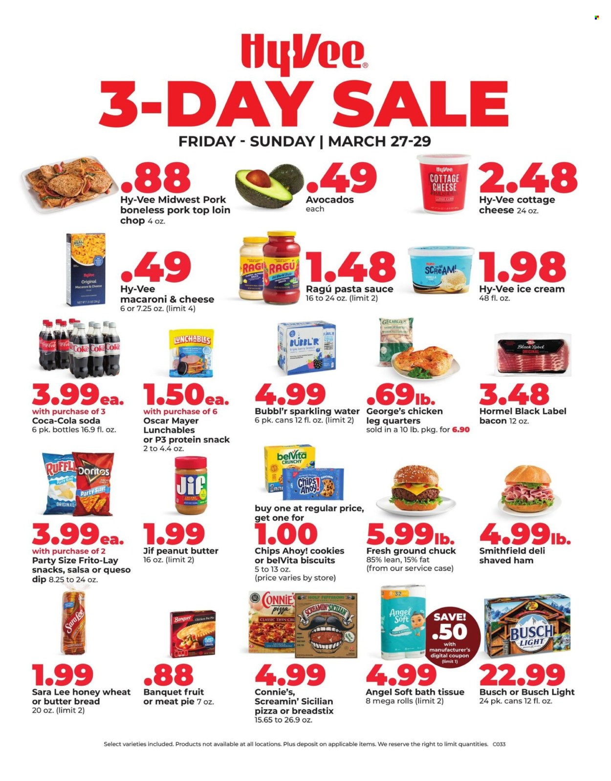Hy-Vee ad - 03/27/2026 - 03/29/2026. Page 1