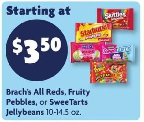 Brach’s All Reds, Fruity Pebbles, or SweeTarts Jellybeans