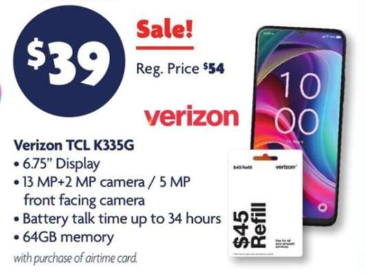 Verizon TCL K335G