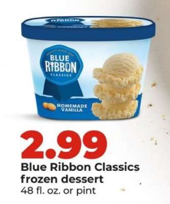 Blue Ribbon Classics frozen dessert
