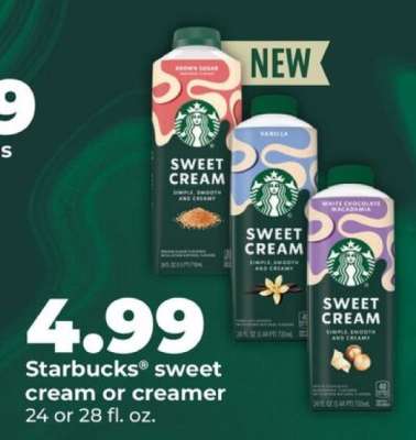 Starbucks Sweet Cream or Creamer