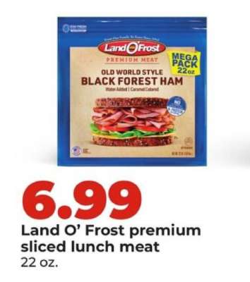Land O’ Frost premium sliced lunch meat