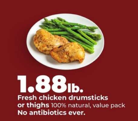 Fresh Chicken Drumsticks or Thighs