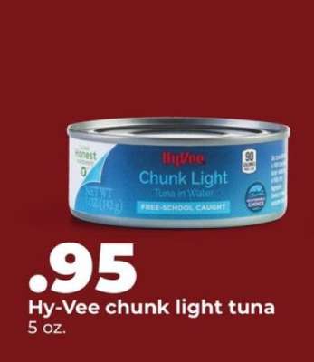 Hy-Vee chunk light tuna