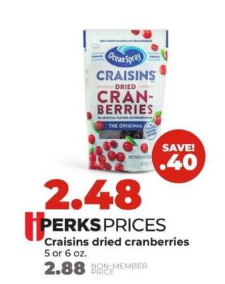 Craisins dried cranberries