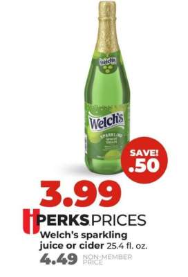 Welch’s sparkling juice or cider