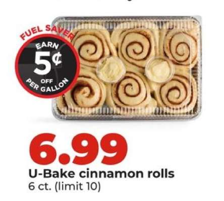 U-Bake cinnamon rolls