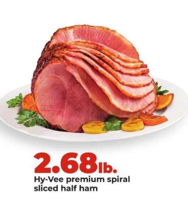 Hy-Vee premium spiral sliced half ham