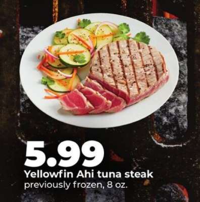 Yellowfin Ahi tuna steak