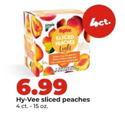 Hy-Vee Sliced Peaches