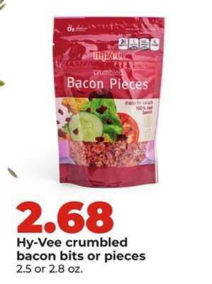 Hy-Vee crumbled bacon bits or pieces