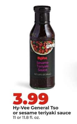 Hy-Vee General Tso or sesame teriyaki sauce