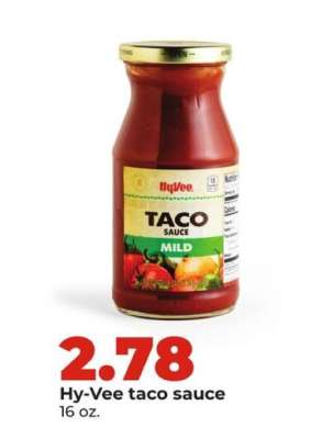 Hy-Vee taco sauce