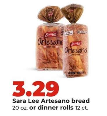 Sara Lee Artesano bread or dinner rolls