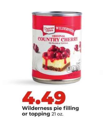 Wilderness pie filling or topping