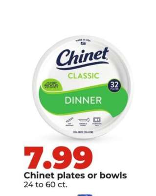 Chinet Plates or Bowls