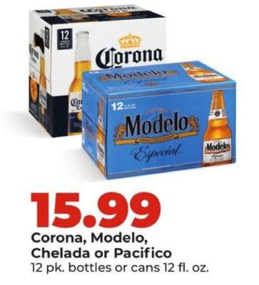 Corona, Modelo, Chelada or Pacifico