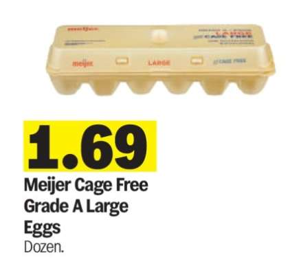 Meijer Cage Free Grade A Large Eggs