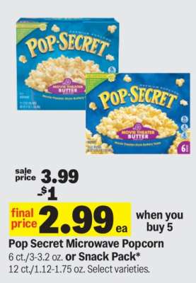 Pop Secret Microwave Popcorn*