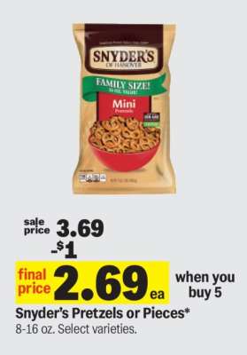 Snyder's Pretzels or Pieces*