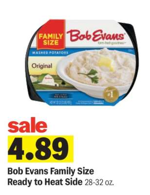 Bob Evans Family Size Ready to Heat Side