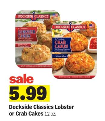 Dockside Classics Lobster or Crab Cakes