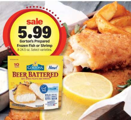 Gorton's Prepared Frozen Fish or Shrimp*