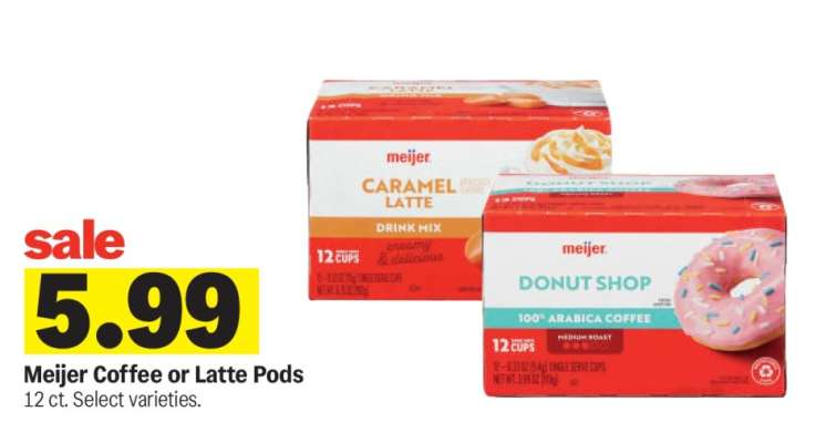 Meijer Coffee or Latte Pods