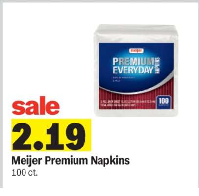 Meijer Premium Napkins*