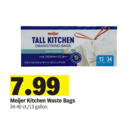 Meijer Kitchen Waste Bags