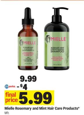 Mielle Rosemary and Mint Hair Care Products