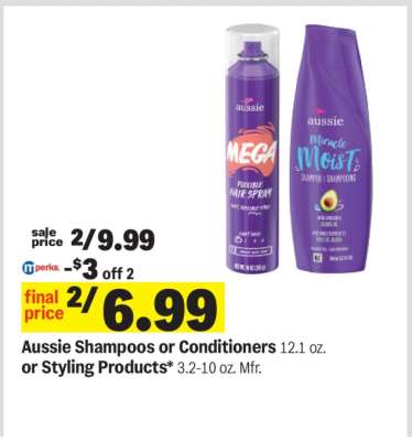 Aussie Shampoos or Conditioners or Styling Products