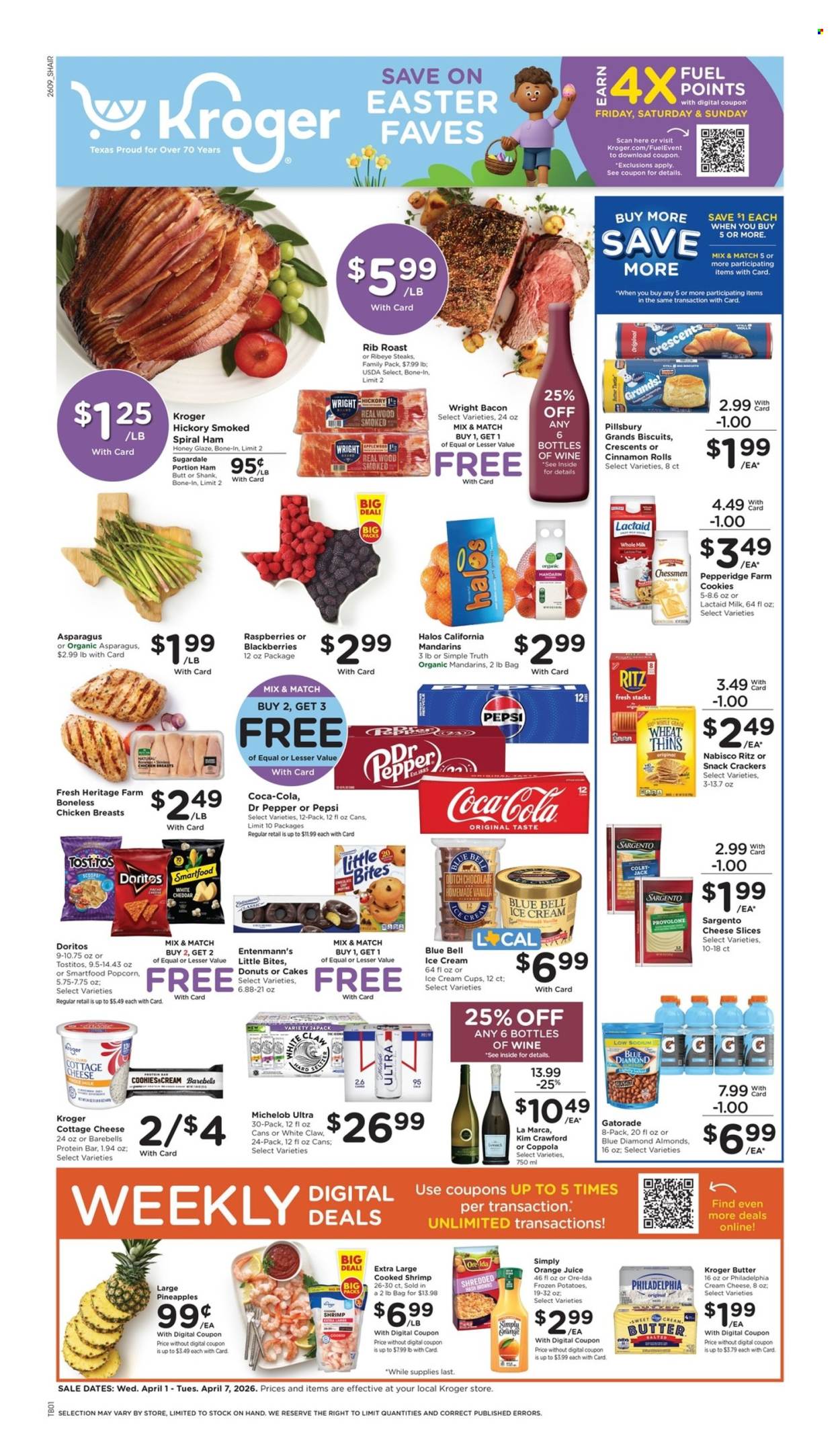 Kroger ad - 04/01/2026 - 04/07/2026. Page 1