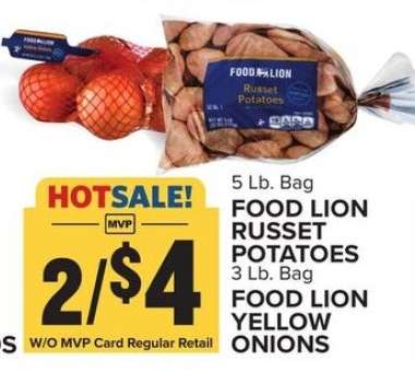FOOD LION RUSSET POTATOES
