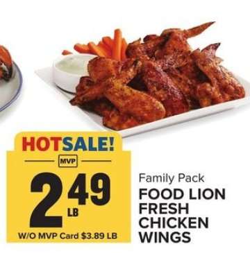 Food Lion Fresh Chicken Wings