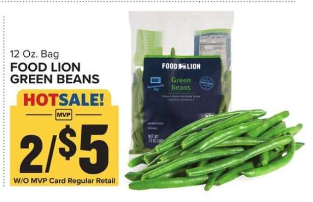 FOOD LION GREEN BEANS
