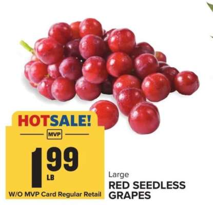 Large Red Seedless Grapes