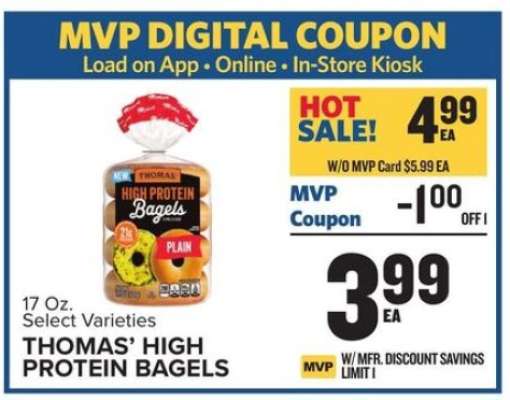 THOMAS’ HIGH PROTEIN BAGELS