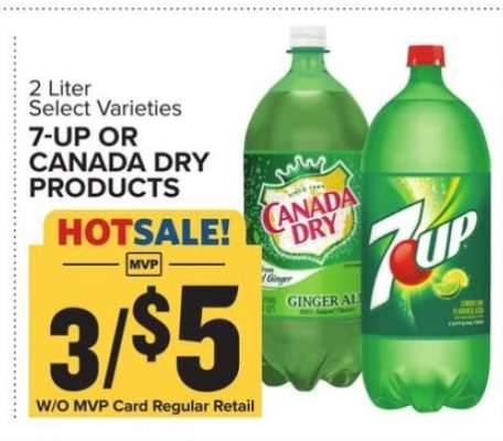 7-UP or Canada Dry Products