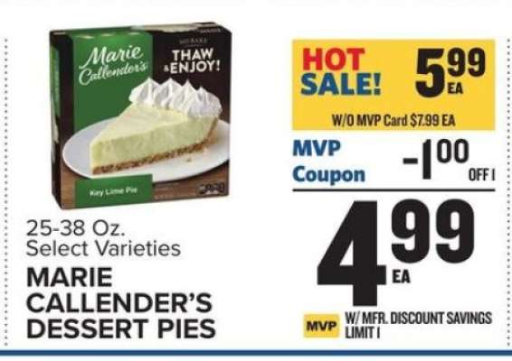 MARIE CALLENDER'S DESSERT PIES